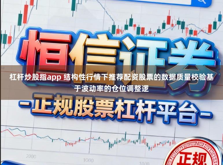 杠杆炒股指app 结构性行情下推荐配资股票的数据质量校验基于波动率的仓位调整逻